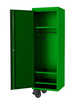 SP Tools 27" USA SUMO SERIES SIDE CABINET - 3 FIXED SHELVES & CLOTHES HANG RAIL - GREEN