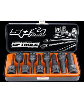 SP TOOLS - 1/2"DR INHEX IMPACT SOCKET SET - SAE - 9PC