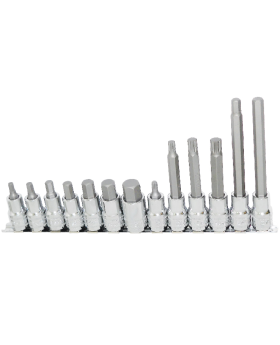 SP TOOLS - 1/2"DR INHEX/SPLINE RAIL SET - 13PC - METRIC