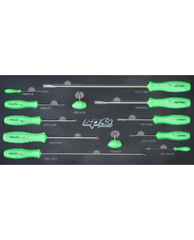 SP TOOL - SCREWDRIVER SET - 12PC - HOUSED IN EVA FOAM TRAY