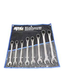 SP TOOLS 8 PIECE METRIC REVERSIBLE GEARDRIVE ROE SPANNER SET