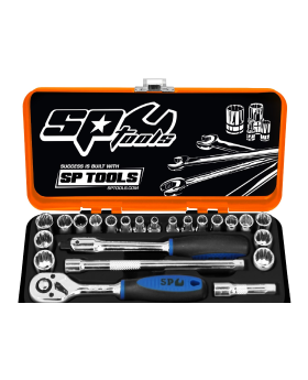 1/4"DR SOCKET SET - METRIC/SAE - 23PC