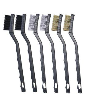 888 TOOLS Nylon Brass Steel Brush Set  6pce T830807