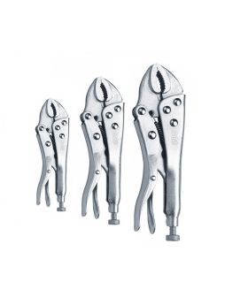 SP TOOLS - 888 TOOLS Locking Plier Set Curved Jaw 3 pce T832921