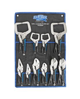 888 Tools By Sp Tools Locking Plier Set In Wallet-10pce T832929