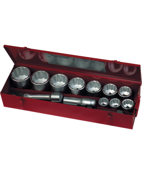 Teng Tools M1115MM 15 Piece 1" drive regular metric socket set