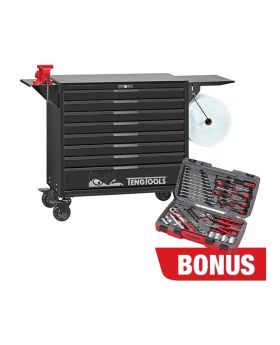 Teng Tools TKW37B1008T 1008PCE PRO35 MM/AF WORK STATION TOOL KIT (BLACK)