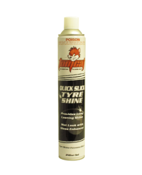 GULF WESTERN TOMCAT Quick Slick Tyre Shine Wet Look Aerosol Spray Can-350G Can 