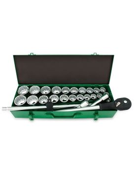 Toptul 26 Pce 3/4" Dr 12pt Socket Set Metric & SAE