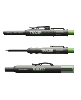 TRACER Deep Hole Construction Pencil with Replacement Lead Set