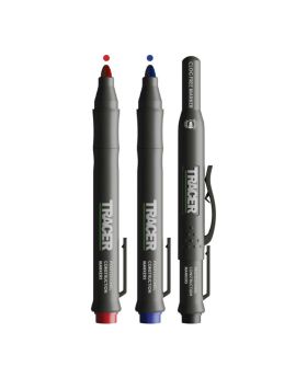 TRACER Clog Free Marker Set - 3pc pack (1x Black / 1x Blue / 1x Red) with Site Holsters.