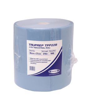 TRURAGS Premium Quality TRUPREP Industrial 3ply Roll Wipes-Wurth Alternative