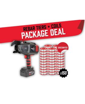 RAPID TOOLS Starter Kit – RT-40A Rebar Tier + 3 Cartons Wire Package Deal – TWG-150A