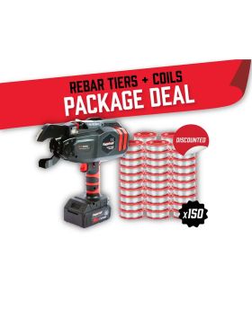 RAPID TOOLS Starter Kit – RT-60A Rebar Tier + 3 Cartons Wire Package Deal – TWG-150B