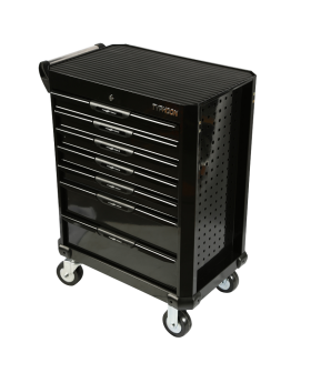 TYPHOON  Roller Chest Cabinet-7Drawer-Black
