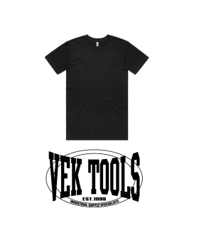 VEK TOOLS T SHIRT WITH RETRO STYLE PRINT-MERCH