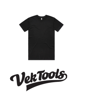 VEK TOOLS T SHIRT WITH RETRO STYLE PRINT-MERCH