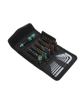 Wera Bits & Hex Key Set In Wallet-52pce