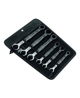 WERA Joker 6Pce Ratcheting Combination/Double Open-Ended Wrench Set WER020022