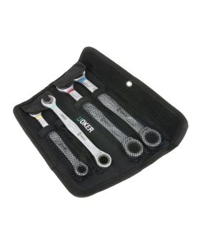 WERA 4Pce Joker Ratcheting Combination Wrench Set WER073290