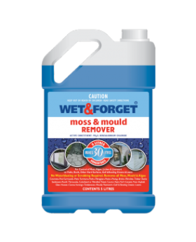 Wet & Forget Moss, Mould, Lichen, Black Fungi & Algae Remover-5L(Makes 30L's)