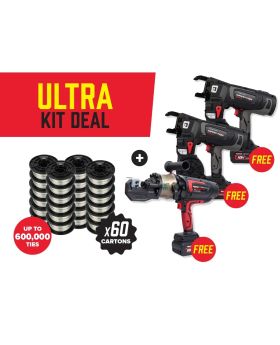 RAPID TOOLS WRAPTOR Ultra Kit – Free 2 x WRAP-44 + Free 1 x BRC-20X + 60 Cartons Wire – WGW-60A