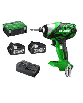 HITACHI WH18DSDL(HX) 18V 6.0Ah Cordless Slide Impact Driver Combo Kit 