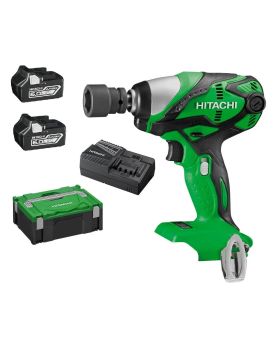 Hitachi WR18DSDL(HX) 18V 6.0Ah Cordless Impact Wrench Combo Kit 