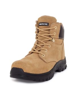 Mack Carpenter Lace Up Zip Safety Work Boots Honey Suede MKCARPEN-HHF